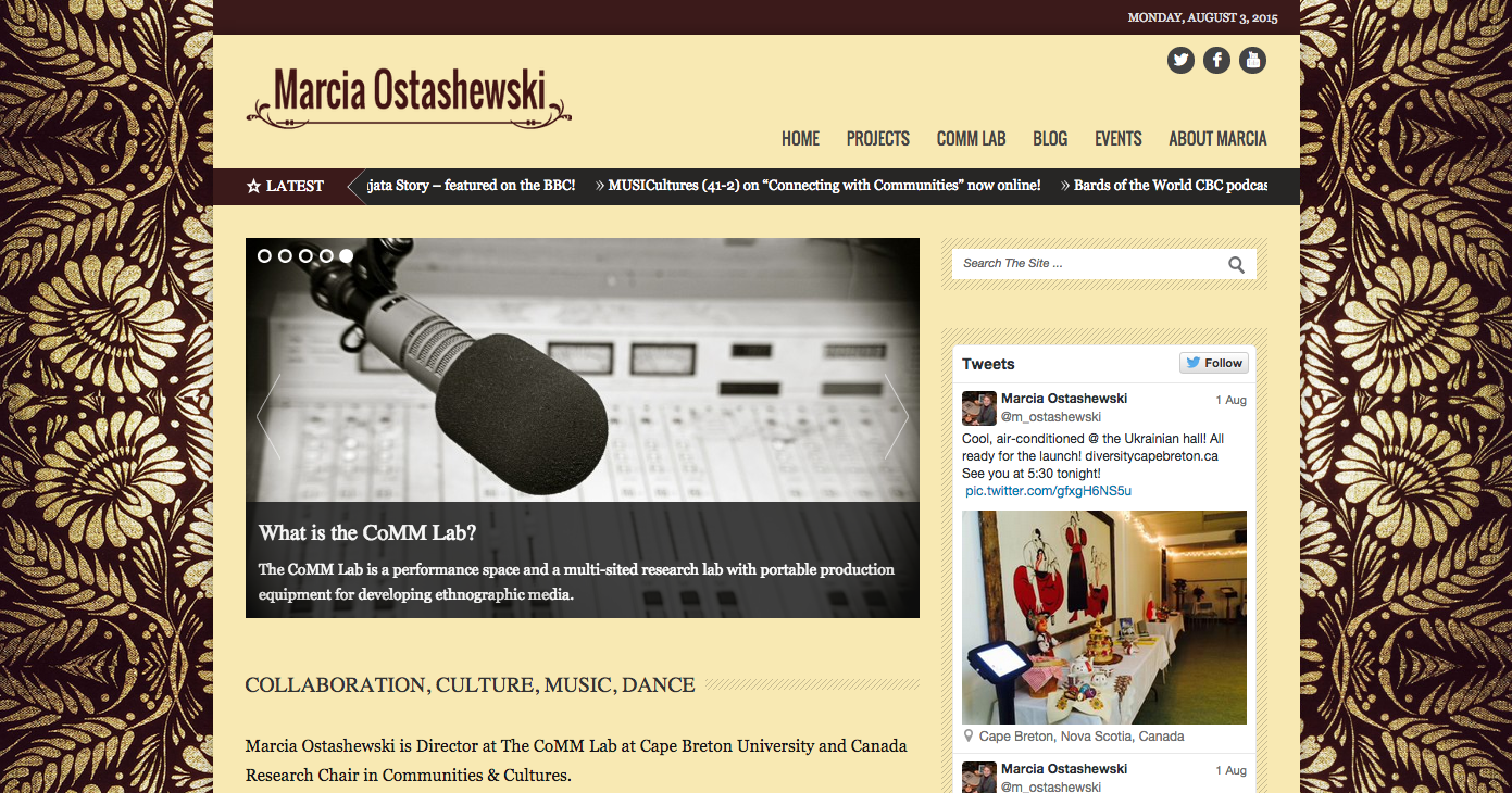 Marcia Ostashewski   Welcome to the website of Marcia Ostashewski